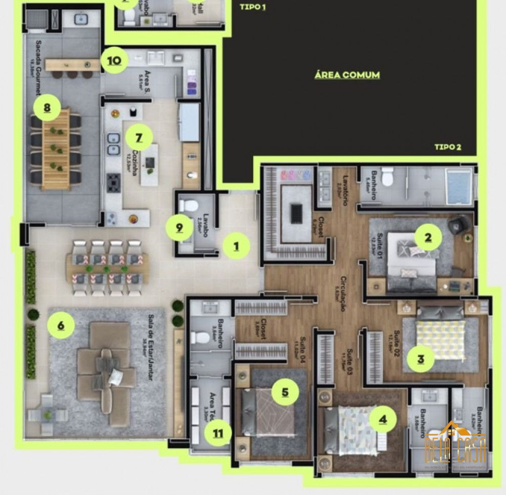 Apartamento Novo Quadra Mar